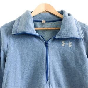 Under Armour Sweatshirt Quarter Zip Pullover Baby Blue XS